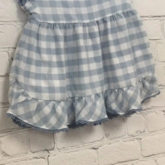 Tommy Bahama 12 Blue White Checkered Dress - Picture 3 of 6